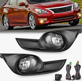 Nilight Fog Light Assembly Compatible with 2005-2016 Ford 2005-2015 Lincoln 2010-2015 Honda 2010-2016 Acura 2005-2015 Nissan 2010-2016 Subaru 2009-2013 Suzuki