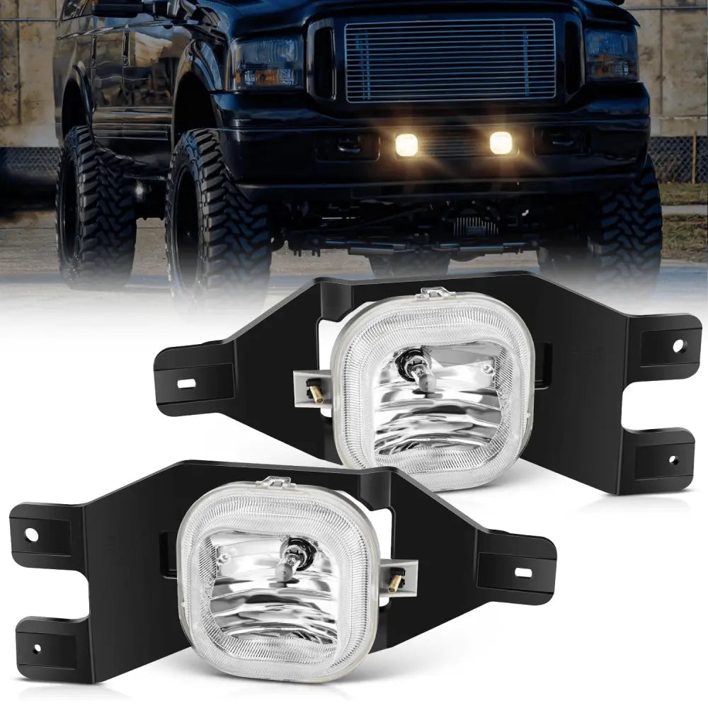 Nilight FOG-C24 — Fog Lights Assembly Compatible with 1999 2000 2001 2002 2003 2004 Ford F250 F350 F450 F550 Super Duty 2001-2004 Ford Excursion Fog Light Replacement w/12V H10 42W Bulbs
