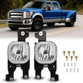 Nilight FOG-C27 — Fog Lights Assembly Compatible with 2008 2009 2010 FORD F-250 F-350 F-450 F-550 F250 F350 F450 F550 SUPER DUTY Clear Lens w/H10 12V 42W Bulbs