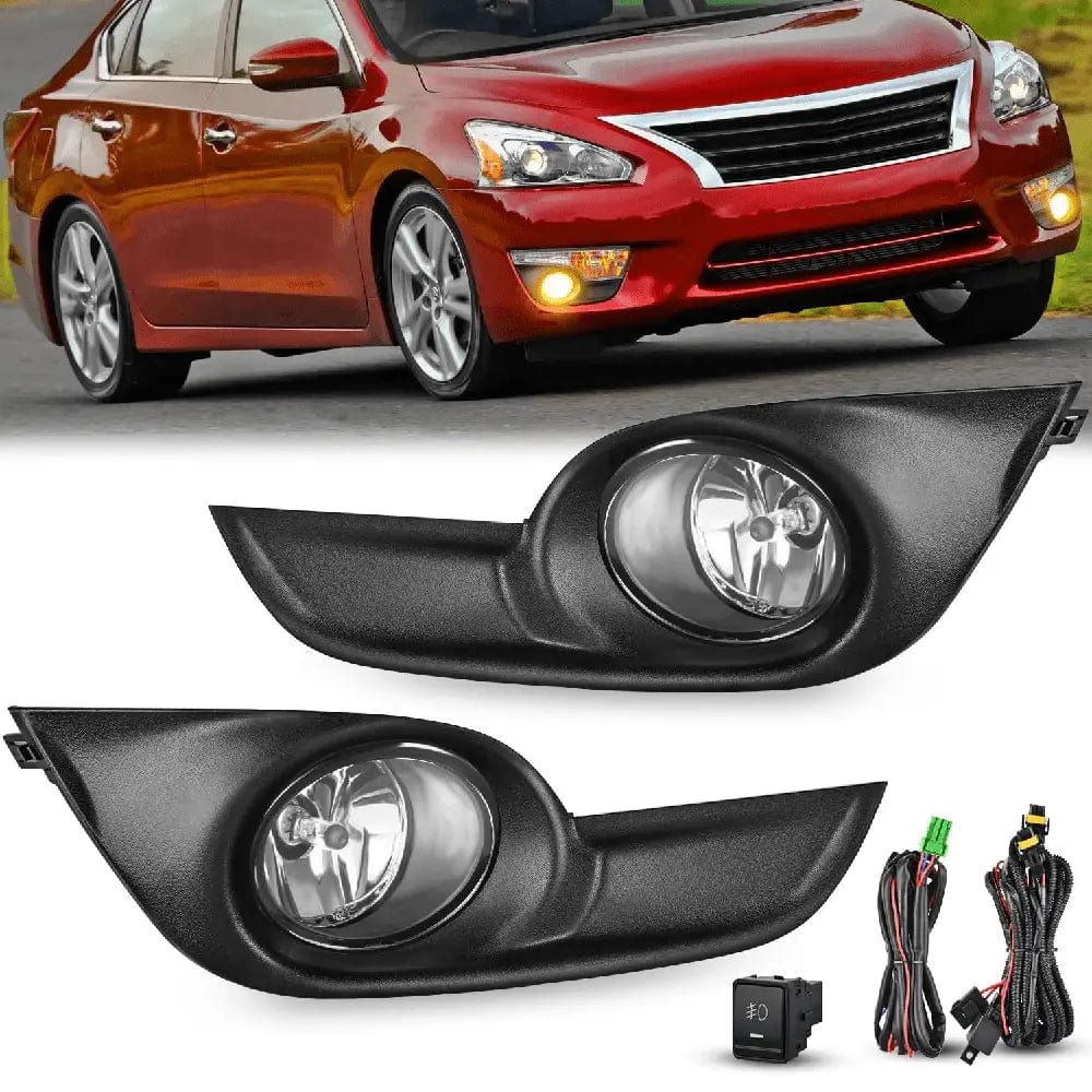 Nilight FOG-H71 — Nilight Fog Light Assembly Compatible with 2013 2014 2015 Nissan Altima with Clear Lens Fog Lamps Replacement H11 12V 55W Bulbs
