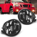 Nilight FOG-H72 — Fog Light Assembly Compatible with 2005 2006 2007 Nissan Armada 2004 2005 2006 2007 2008 2009 2010 2011 2012 2013 2014 2015 Nissan Titan with Smoke Lens and 880 Bulbs