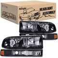 Nilight NA052 — Headlight Assembly for 1998-2005 Chevy Blazer Headlights 1998-2004 Chevrolet S10 Pickup Replacement Headlamp Housing Bumper Light