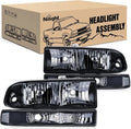 Nilight NA053 — Headlight Assembly for 1998-2005 Chevy Blazer Headlights 1998-2004 Chevrolet S10 Pickup Replacement Headlamp Housing Bumper Lights
