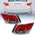 Nilight Tail Lights with Bulbs for 2008–2012 Honda Accord Sedan (Pair)