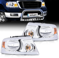 Nilight Headlights Assembly for Ford F150 F-150 2004 2005 2006 2007 2008, Led DRL Headlamp, Black Housing