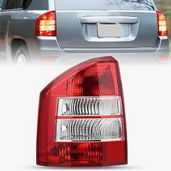 Taillight Assembly Compatible with 2007- 2010 Jeep Compass Tail Light OE Style Rear Lamp Replacement Driver and Passenger Side