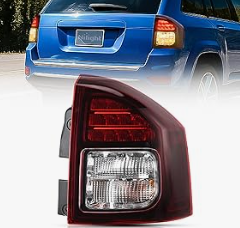 Taillight Assembly Compatible with 2014-2017 Jeep Compass Tail Light OE Style Rear Lamp Replacement Driver Side w/Bulbs
