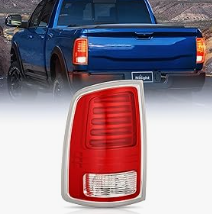 Taillight Assembly Compatible with 2013 2014 2015 2016 2017 2018 Dodge Ram 1500 2014-2018 Ram 2500 3500 LED Style Passenger Side Tail Light with Bulbs