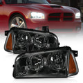 Nilight Smoke-Housing Headlights for 2006–2010 Dodge Charger (Pair)