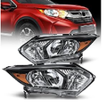 Headlight Assembly Compatible with 2015 2016 2017 2018 2019 2020 Chevy Tahoe Suburban Black Housing Amber Reflector Clear Lens Replacement Headlamp Driver and Passenger Side