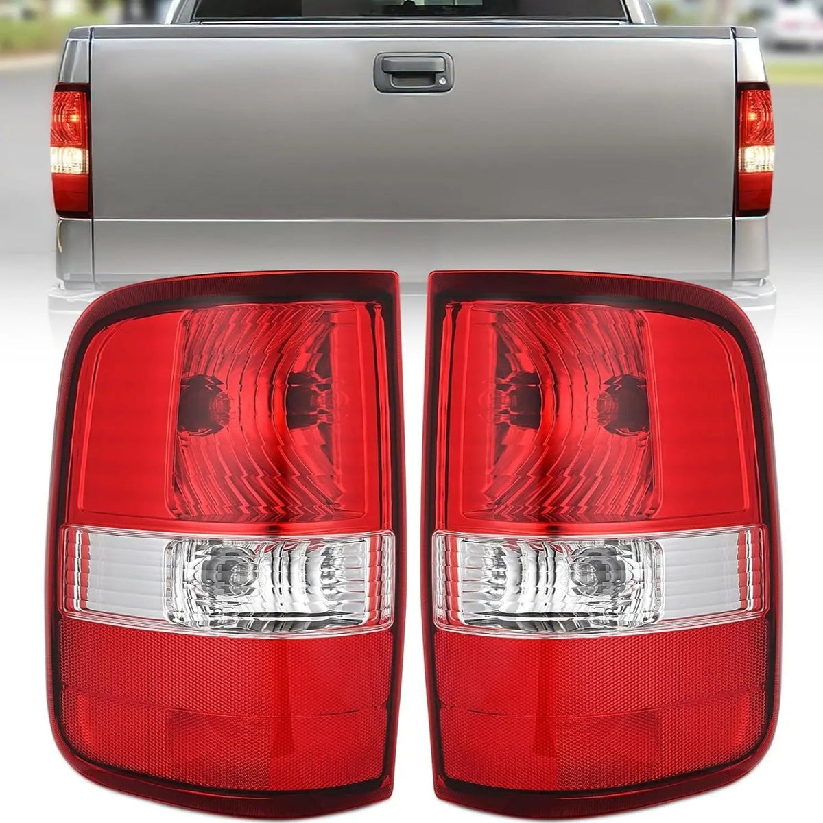 Nilight NA833 — Taillight Assembly Compatible with 2004 2005 2006 2007 2008 Ford F150 Rear Tail Light Lamp Replacement OE Style Driver Side and Passenger Side