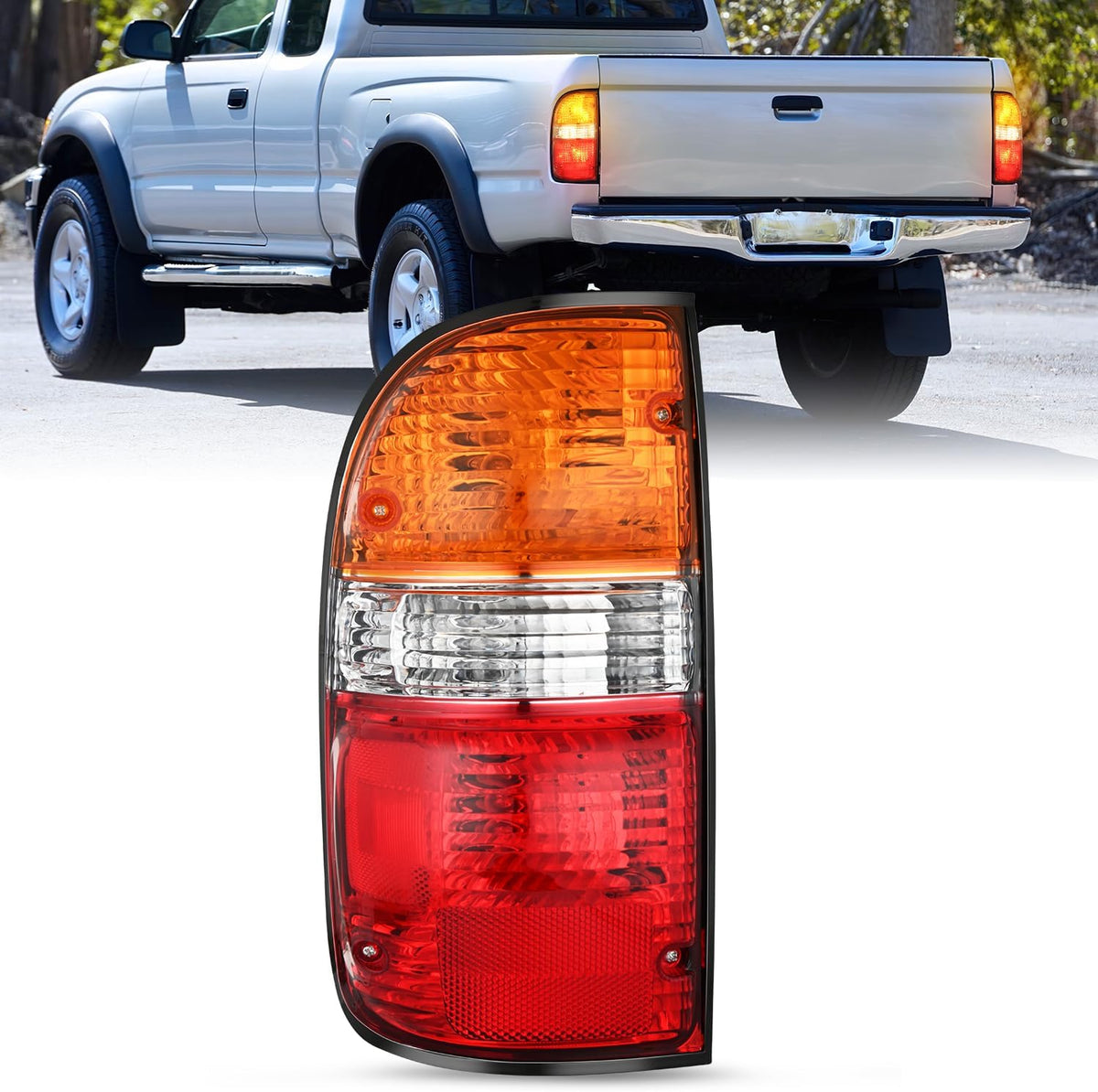 Nilight NA887-A — Taillight Assembly Compatible with 2001 2002 2003 2004 Toyota Tacoma Rear Tail Light Lamp Replacement OE Style Driver Side