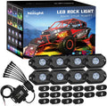 Nilight RGB Magnetic Rock Light Kit with Bluetooth App Control (8 Pods)