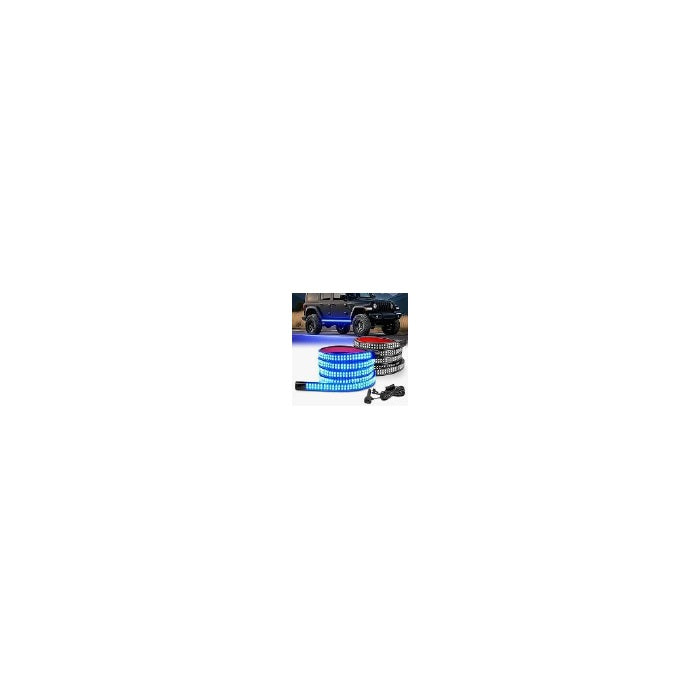 2PCS 70 Inch Emergency Strobe Light Strip - Blue