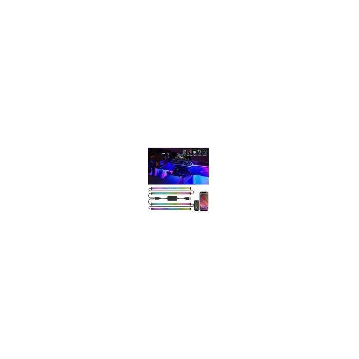 RGBIC 72-LED USB Interior Strip Light Kit with App and Remote