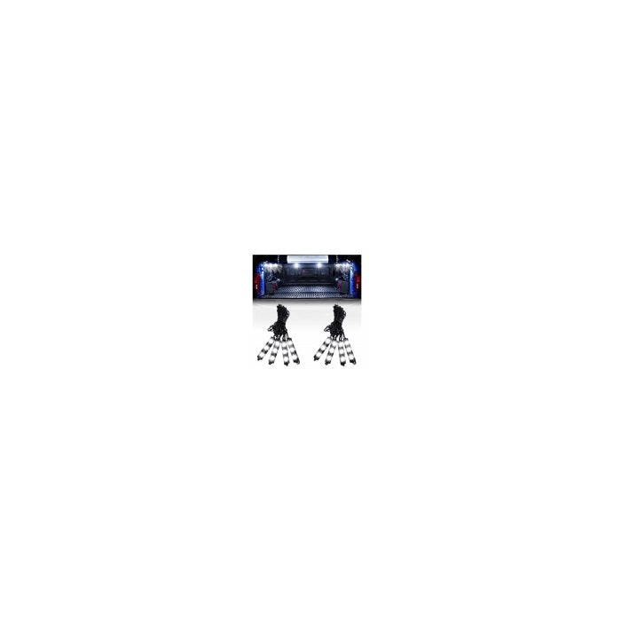 8PCS 24-LED Cargo Truck Bed and Off-Road Rock Light Kit