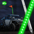 Nilight Whip-502 — 1PC 3FT LED Whip Light with Aluminum Base Green Color Safety Warning Pole Lighted Antenna Whip