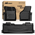 Nilight Mat-1079 floor mat set with two front liners and a full-width rear liner