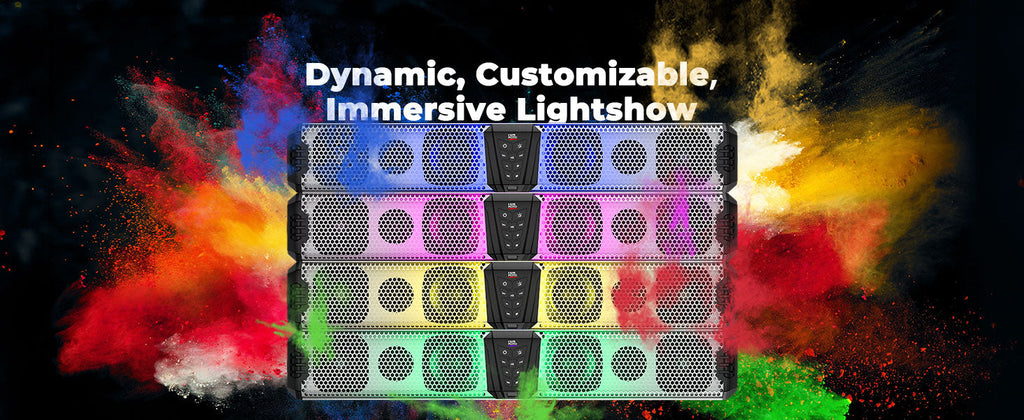 KEMIMOTO Midnight S80 Gen1.5 32" Aluminum 6-Speaker RGB Soundbar Silver — manufacturer image 3