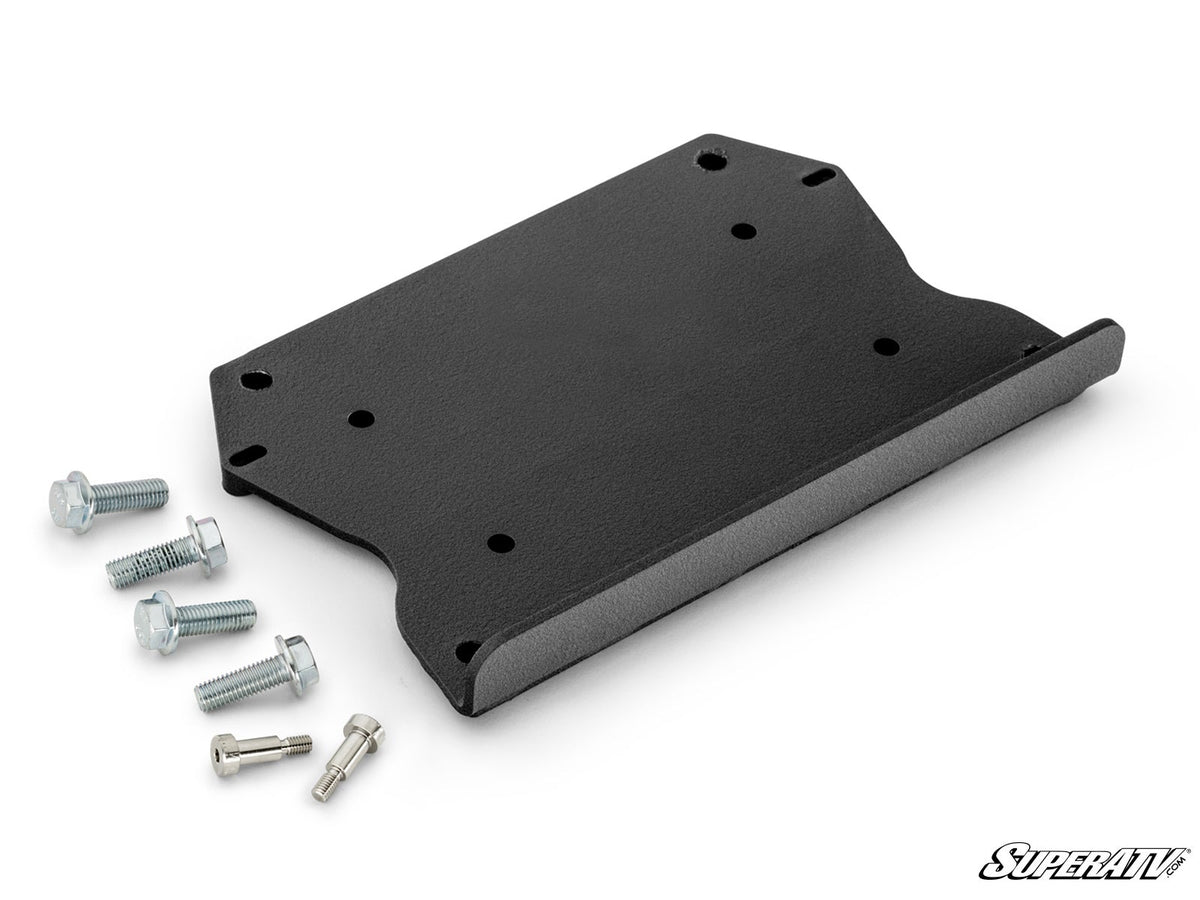 SuperATV winch mounting plate for Polaris Ranger XD 1500
