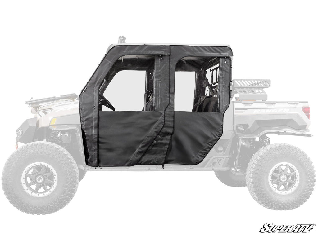 Polaris Ranger XP 1000 Crew Primal soft cab enclosure doors installed