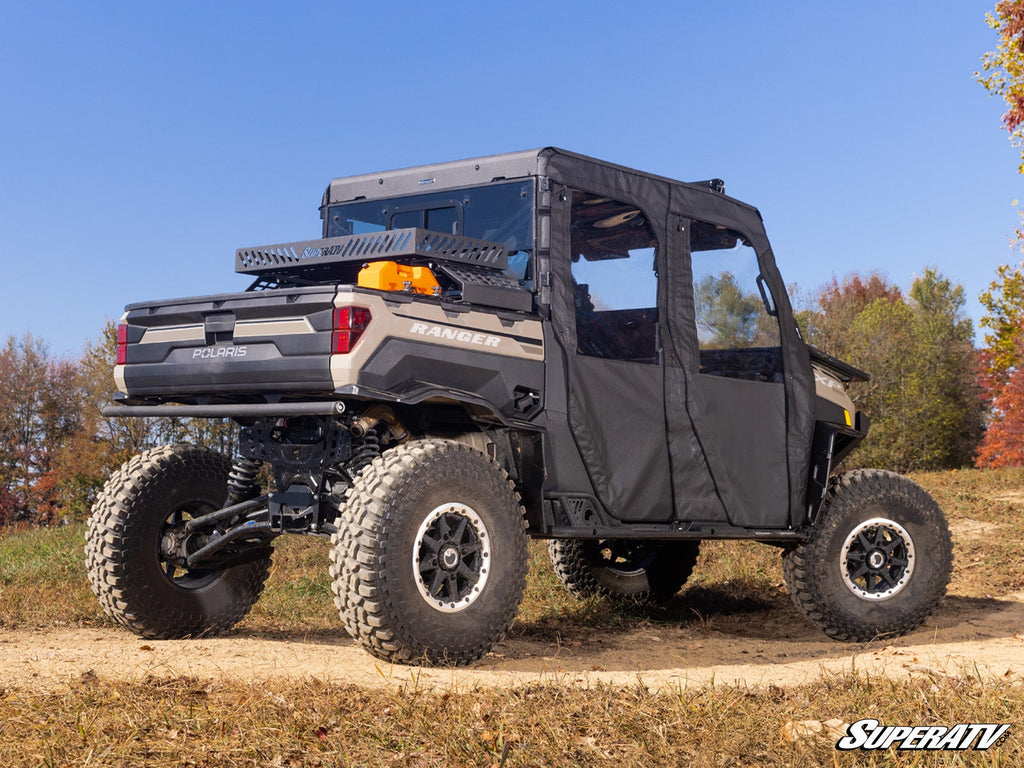Polaris Ranger XP 1000 Crew soft cab enclosure doors outdoor view