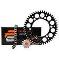Primary Drive Chain and Sprocket Kit - Aluminum Rear/X-Ring Chain Black Rear Sprocket - HONDA CRF250R