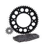 Primary Drive Chain and Sprocket Kit - Aluminum Rear/420 MC Chain Black Rear Sprocket - KTM 65 SX