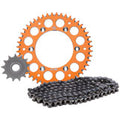 Primary Drive Chain and Sprocket Kit - Aluminum Rear/420 MC Chain Orange Rear Sprocket - KTM 65 SX