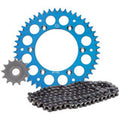 Primary Drive Chain and Sprocket Kit - Aluminum Rear/420 MC Chain Blue Rear Sprocket - GASGAS MC 65