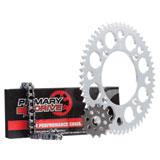 Primary Drive Chain and Sprocket Kit - Aluminum Rear/420 MC Chain Silver Rear Sprocket - KAWASAKI KX85