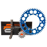 Primary Drive Chain and Sprocket Kit - Aluminum Rear/O-Ring Chain Blue Rear Sprocket - GASGAS EC 250 (Fuel Injected)