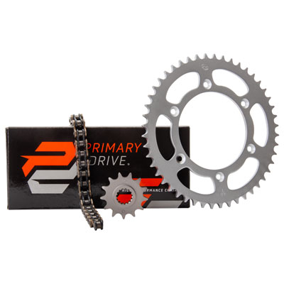 Primary Drive Chain and Sprocket Kit - Steel Rear/X-Ring Chain#109736-P1