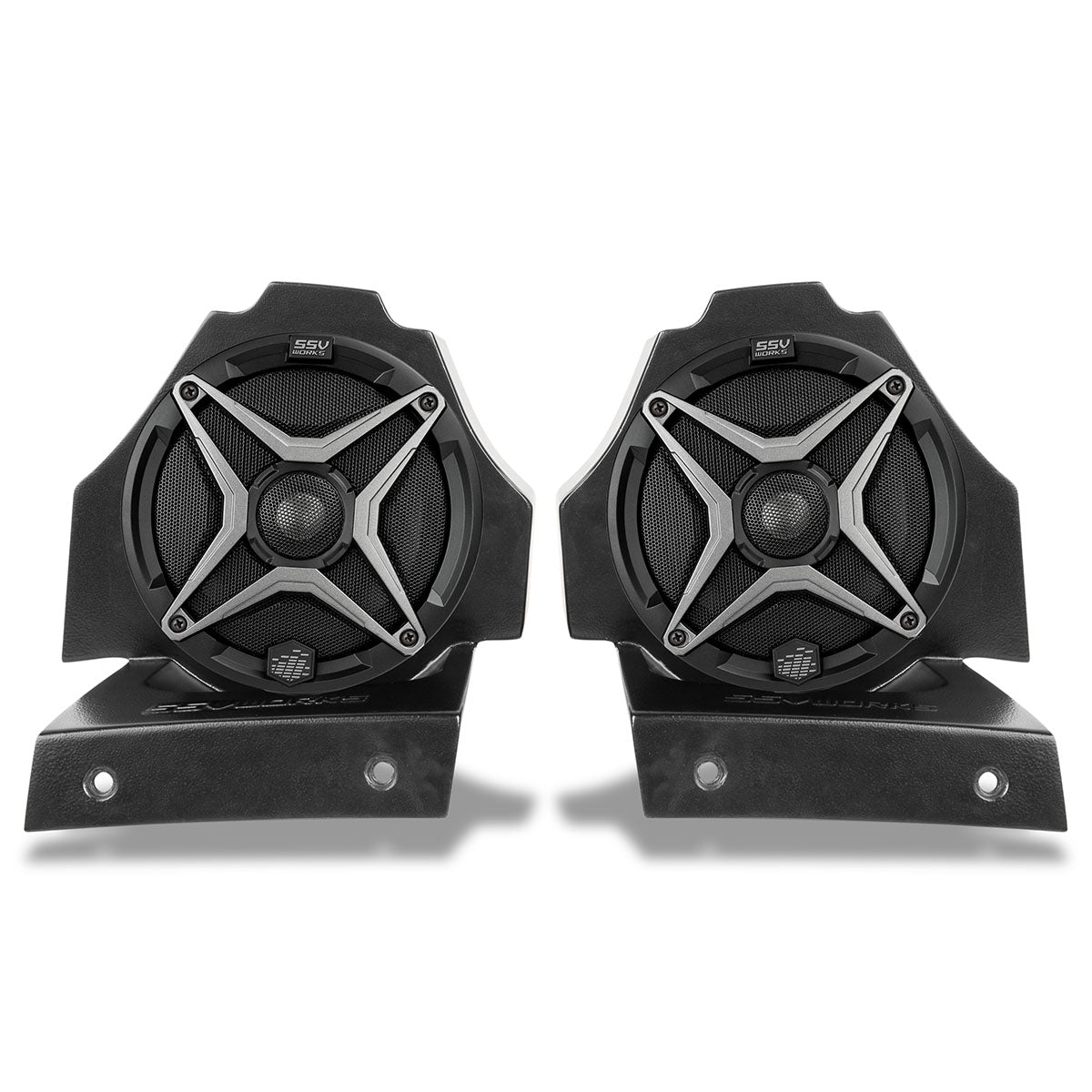 SSV Works Polaris Slingshot behind-the-head speaker pods with A-Series speakers