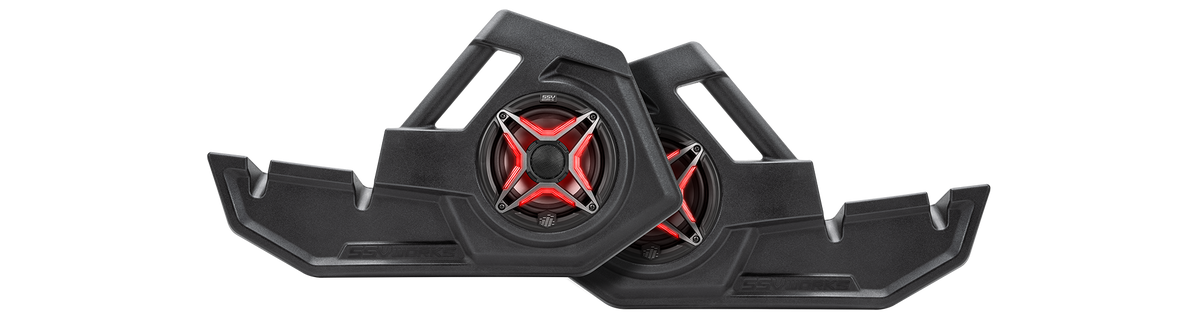 SSV Works Polaris RZR Pro front door 6.5-inch speaker pods with integrated handle