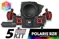 SSV Works 2014-2023 Polaris RZR V-Spec 5-speaker kit with JVC