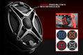 SSV Works red interchangeable grilles for 8 inch speakers