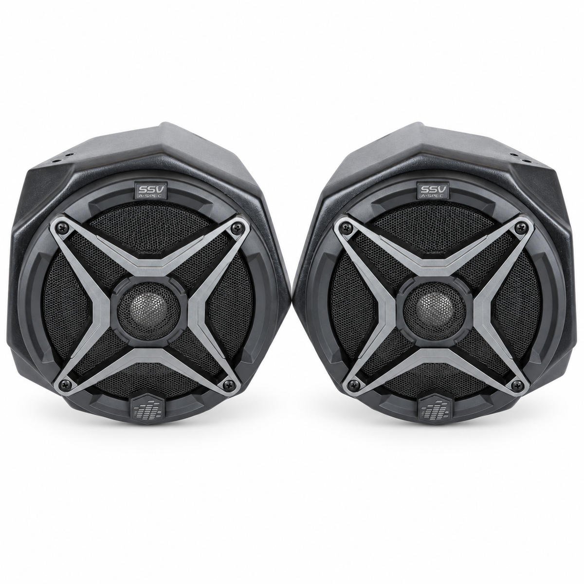 SSV Works Can-Am Maverick Trail and Sport front speaker pods with A-Spec speakers
