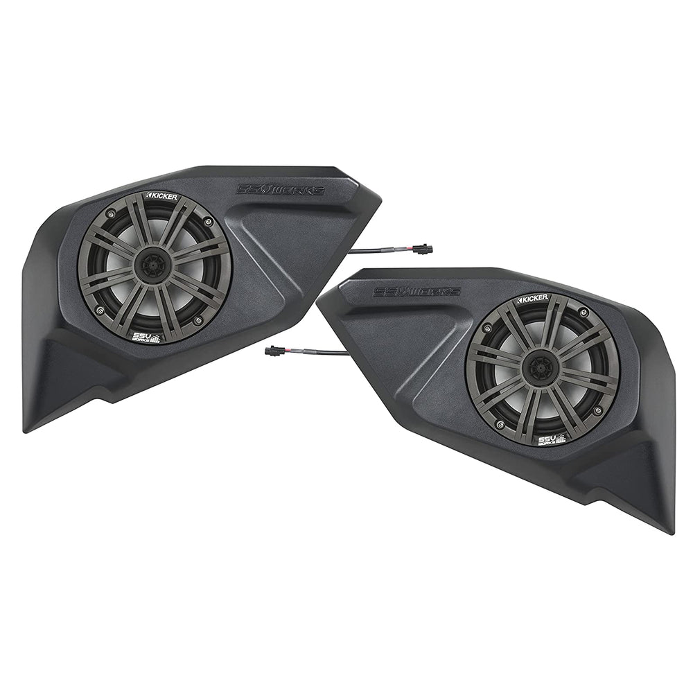 SSV Works Polaris RZR Pro front-door 6.5-inch speaker pods with Kicker speakers