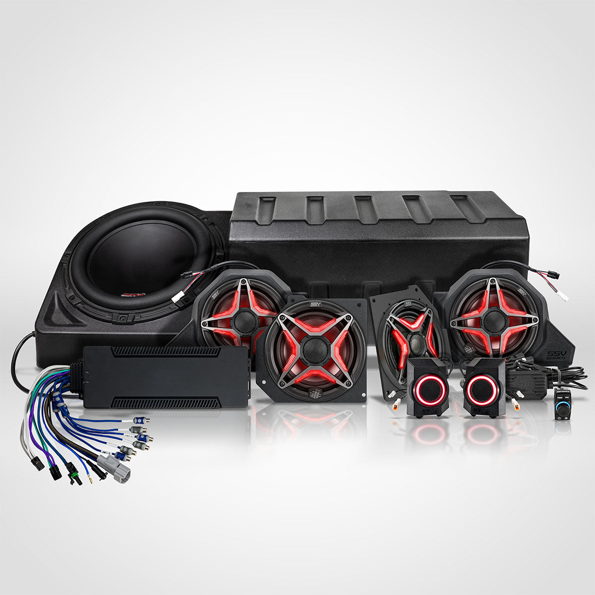 SSV Works Polaris Xpedition Phase 7 V-Spec Ride Command audio system