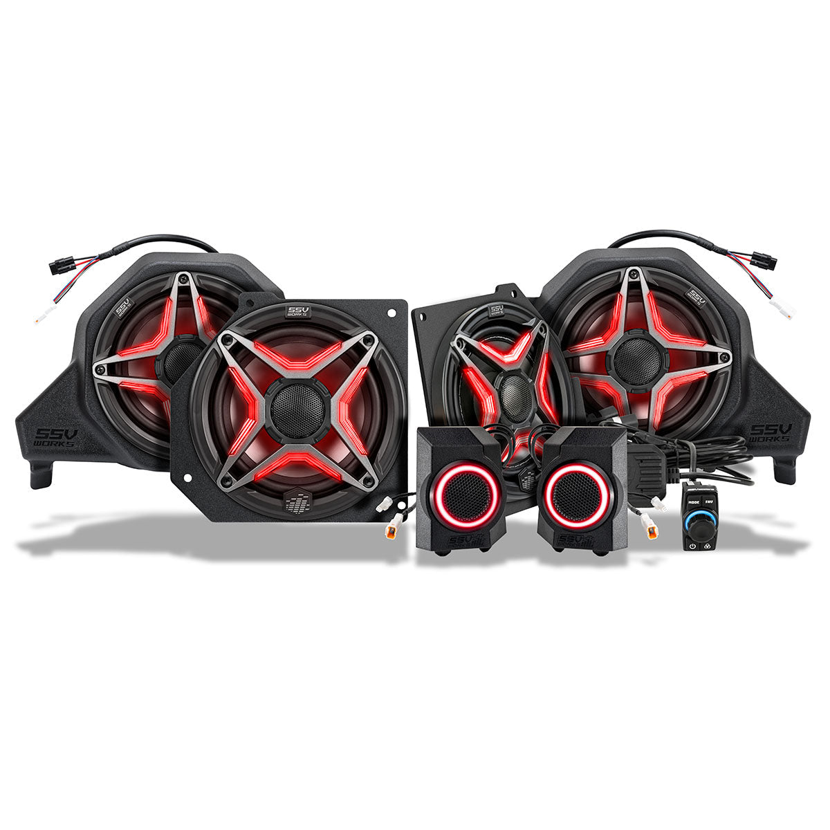 SSV Works Polaris Xpedition 6-speaker V-Spec factory-audio upgrade kit