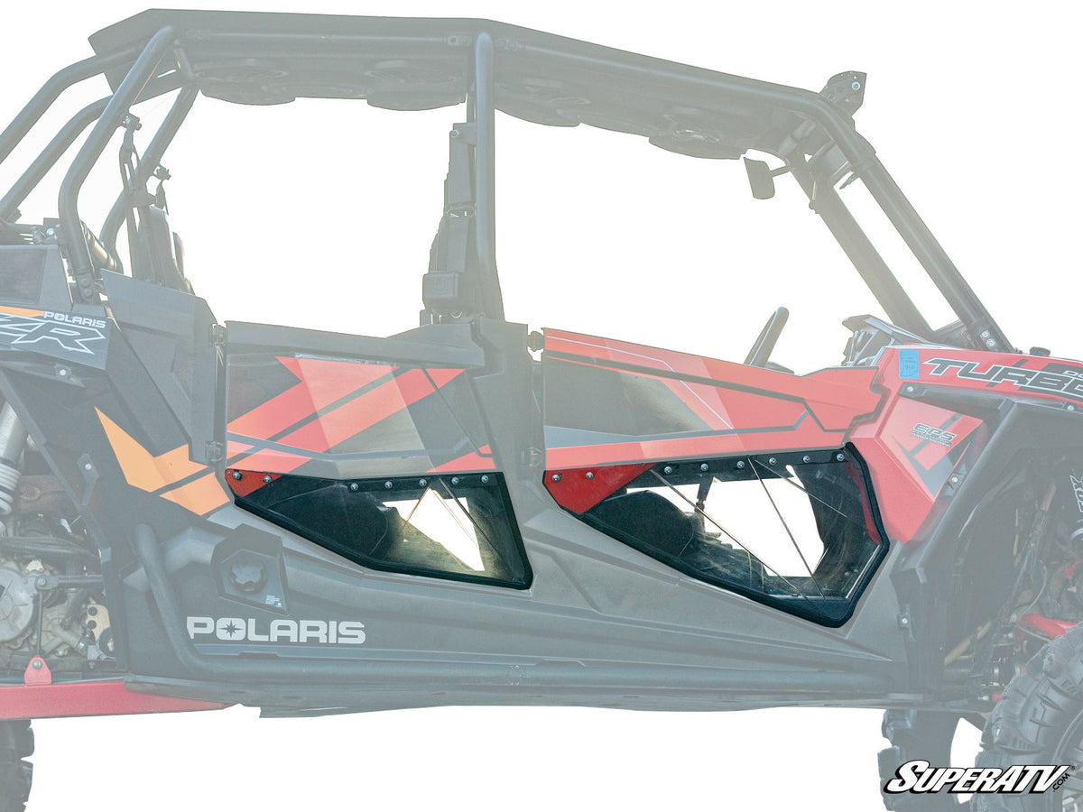Polaris RZR XP 4 1000 Front Clear Lower Doors with Side Panels