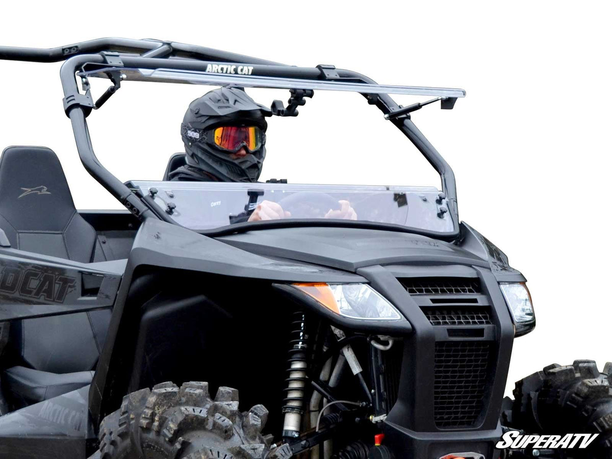 SuperATV Arctic Cat Wildcat Trail flip windshield