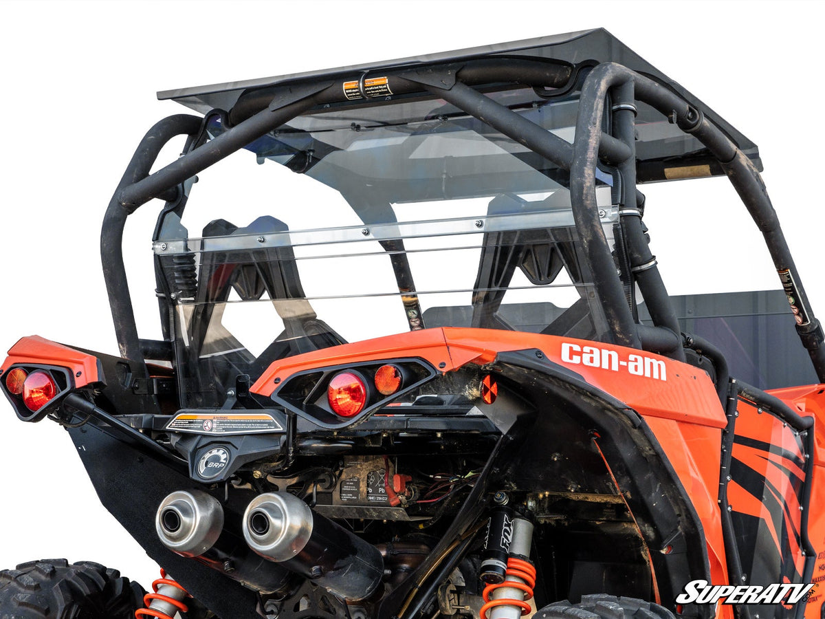 SuperATV Can-Am Maverick clear rear windshield
