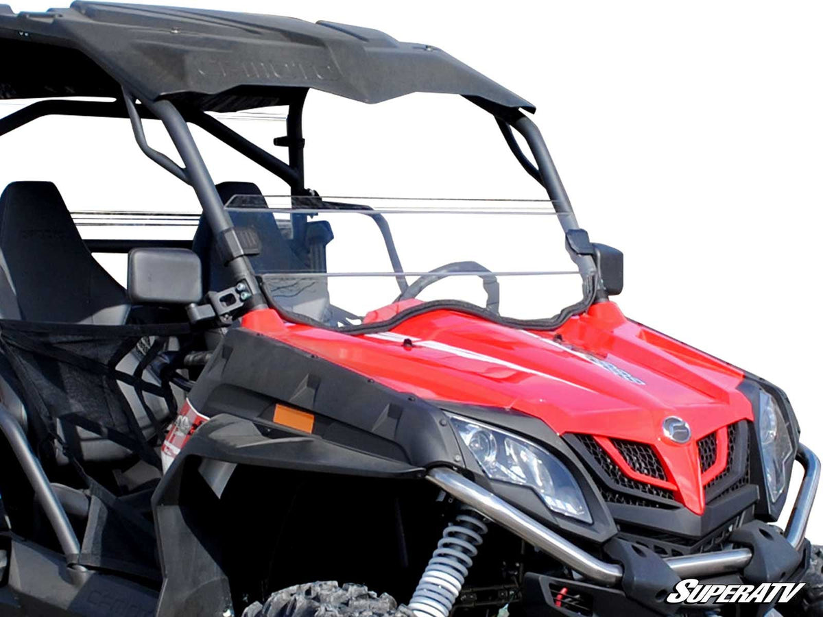 SuperATV CFMOTO ZForce 1000 scratch-resistant half windshield