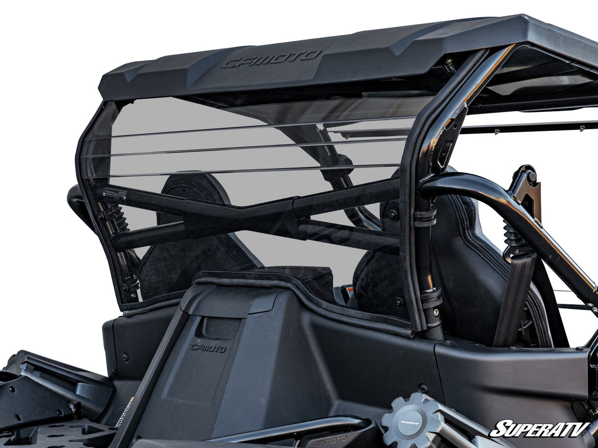 SuperATV CFMOTO ZForce 950 lightly tinted rear windshield