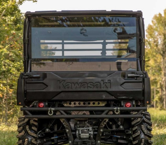 SuperATV Kawasaki Mule Pro DXT and FXT rear windshield