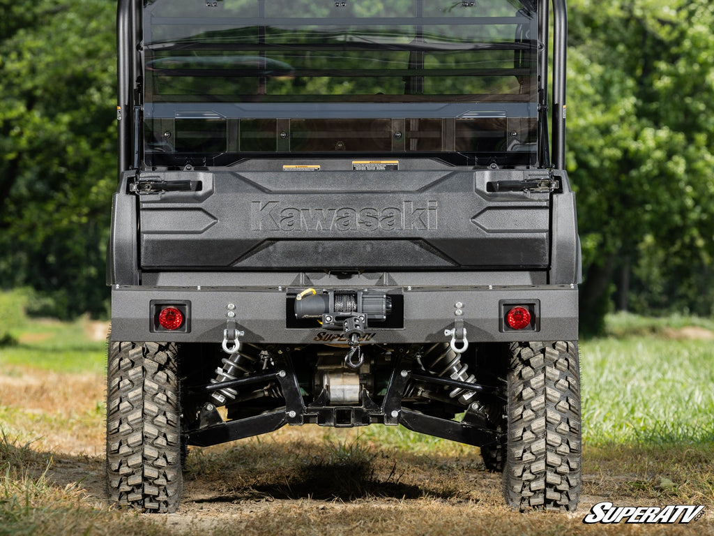 Kawasaki Mule Pro winch-ready rear bumper rear view
