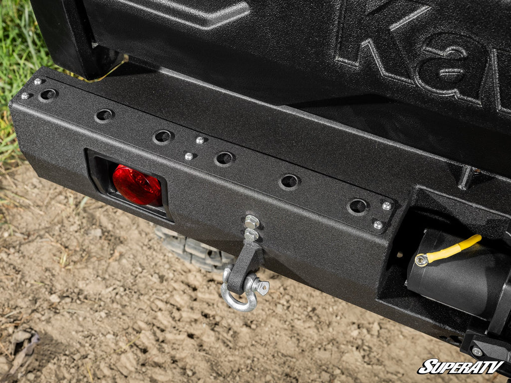 Kawasaki Mule Pro winch-ready rear bumper detail