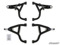 SuperATV Can-Am Maverick Trail High-Clearance 1.5-Inch Forward-Offset A-Arms — Heavy-Duty Ball Joints, Black